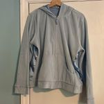 Y2K Baby blue tracksuit satin Terrycloth Size XL Photo 4
