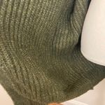 N21 Oversized Ribbed Knit Olive Green Cardigan Sweater Designer Cardigan Size M Photo 6