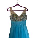 Grace Karin  Blue Jeweled Cocktail Dress - Size 2 Photo 4