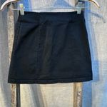 Brandy Melville  black mini skirt with front zip Photo 3