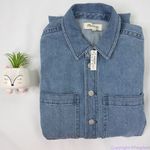 Madewell Denim Relaxed Coverall Jumpsuit in Glenroy Wash, NWT, size S Photo 16