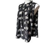 Joie  Limited Edition Womens Baltic Print Sleeveless Top, Sz XL Photo 8