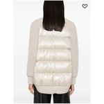 Henro Cardigan in Infinity Wool and Nylon Ultralight in Chantilly Sz 46 Tan Photo 2