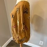 Viola Borghi Tan Butterfly Short Ruffle Sleeve 100% Linen Top Women’s Size M Size M Photo 1