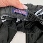 AQ Sport Black Cotton White Stripe Leggings Photo 3