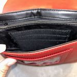 Giani Bernini EUC  Red Pebble‎ Leather Crossbody Handbag Purse Photo 6