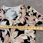 Chico's  Womens M Print Scroll V Neck Long Sleeve Sweater Career Photo 4