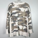 Aerie Oversized Camo Camouflage Brown & Gray Oversized Lounge Sweatshirt Small S Photo 4