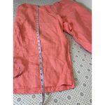 Talbots NWT Loose Fit Pink 100% Linen 3/4 Pants Photo 5