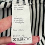 Derek Lam Size 40 US 4 V Neck Sheath Dress Black White Striped Stretch Chic Work Photo 7