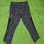 Lululemon  Hot To Street‎ Pant leggings Biggie Brushed Animal Print Black Meash 6 Photo 0