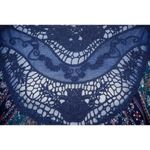 Altar'd State Crochet Blue Patchwork Sleeveless Blouse Top Size XS Flowy Photo 2