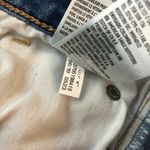 American Eagle  Distressed Hi-Rise Mini Skirt Super Stretch Denim Blue Size 00 Photo 5