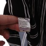 Savannah Jane Button Front Long Sleeve Tunic Dress Black White Small NEW Photo 4