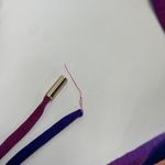 Rebecca Vallance Dress Womens 8 Red Blue Del Prado Midi Cutout Side Psychedelic Photo 11