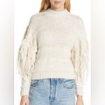 Ulla Johnson Delma Fringe Pullover Sweater Cream Ivory Tassel Knit Size P / XS Photo 16