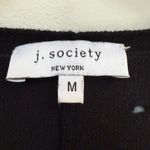 J. SOCIETY New York Black 100% Cotton Eyelet V Photo 5