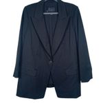 Eloquii  Black Onyx The Fluid Crepe Longline Blazer Size 20 NWOT Photo 1