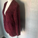 Kensie  Burgundy Cardigan Sweater Photo 2