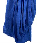 Susana Monaco ‎ blue silk ruched dress size 4 Photo 2