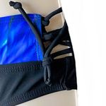 NWOT ~ 2 Piece Blue & Black Watercolors Bikini Lace Up Swimsuit ~ Women's Size 8 Photo 3