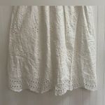 Banana Republic  Eyelet Maxi Skirt Floral Lined in New Off White Size LP NWT Photo 6