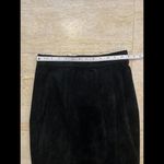 SpringWest Size 5/6 Suede Leather Black Suede‎ Skirt Photo 1
