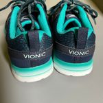 Vionic Women's Brisk Miles Blue Teal Two-Toned Lace Up Sneakers Shoes 5 New Photo 4