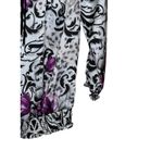 WHBM Women's Top Satin Floral V Photo 1