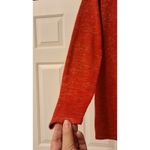 Design365 Pullover Turtle Neck Sweater with ruffles all around the top Size S Orange Photo 2