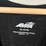 Avia 🦋 Black Relaxed High Low Short Sleeve Tee Athletic Athleisure XL Workout Photo 1