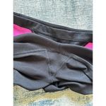 Lululemon Groove Black Fuchsia Peach Pink Quilt Winter Flare Leg Pants Size 8 Photo 2