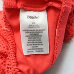 Mossimo Orange Eyelet Swim Sports Bra Beach Bralette Bikini Top L Large Photo 5