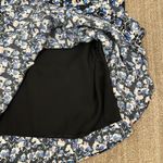 Reiss Lulu Ditsy Floral Blue Black Wedding Guest Ruffle Lined Dress Women 10 Photo 7