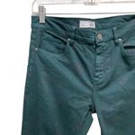 Loft Modern Skinny Floral Print Jeans Teal Green Women’s Size 4 (27) Photo 2