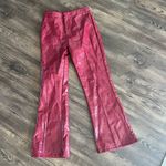 Princess Polly  Madi Pu patent leather red pants Photo 2