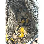 Vera Bradley Quilted Tote Bag Floral Print Yellow White Black Shoulder Bag Photo 6