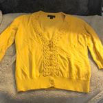 Banana Republic  3/4 Sleeve Golden Yellow Cardigan, size small Photo 0