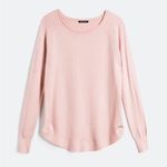 Pink Clover XL Valencia Pink Curved Hem Sweater Photo 0