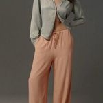 Anthropologie NWT | Lace Trim Silky Pull-on Pants in Pink | XS Photo 0