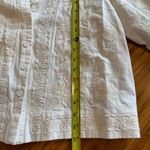ZARA  LINEN BLEND EMBROIDERED OVERSHIRT  Medium‎ Dressy Casual Cream Floral Photo 11