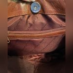 East West Leather Fringe Bag Brown Photo 9