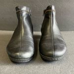 Rieker Black Leather Zip Detail Booties 38 US 7 Photo 1