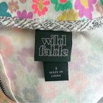 Wild Fable NWT Mini Skirt Womens S Pink Floral Stretch 70s Kawaii Colorful Girly Photo 3