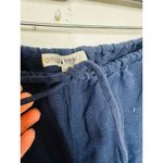 ONIA Dark Blue Linen Blend Wide Leg Drawstring Trousers Pants Size Medium Photo 7