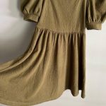 MINE boutique babydoll green puff sleeve square neck mini dress Photo 3