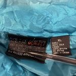 Mureli women's XL blue all over floral 100% silk full zip button windbreaker Photo 6