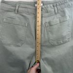 LC Lauren Conrad  Plus 14W Super High Rise Wildflower Wide Leg Cropped Green Photo 11