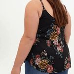 Torrid  Ava Black Dark Floral Stretch Challis Cami Tank Top 3X 22-24 NWT Photo 7