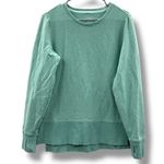 L.L.Bean Split Hem Pullover Sweatshirt Women’s Size Small Sea Green Heather Cozy Photo 0